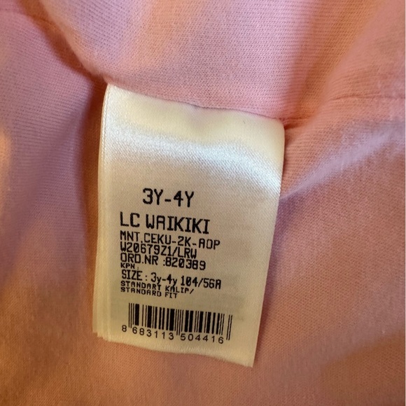 🌟3/$20🌟 LC Waikiki pink and khaki button front cotton coat size 3-4Y. - Picture 4 of 5